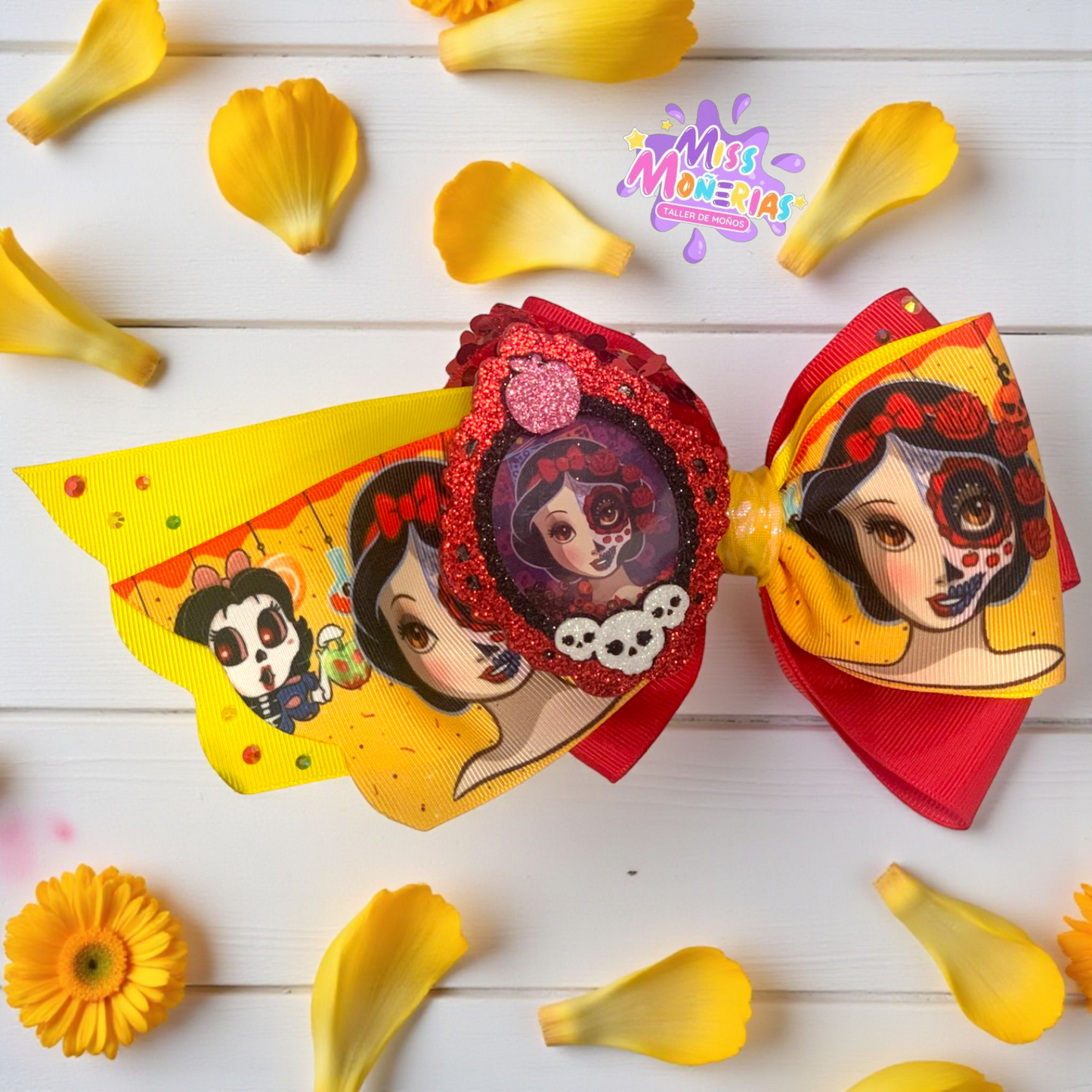 Moño Mediano B.Nieves día de Muertos