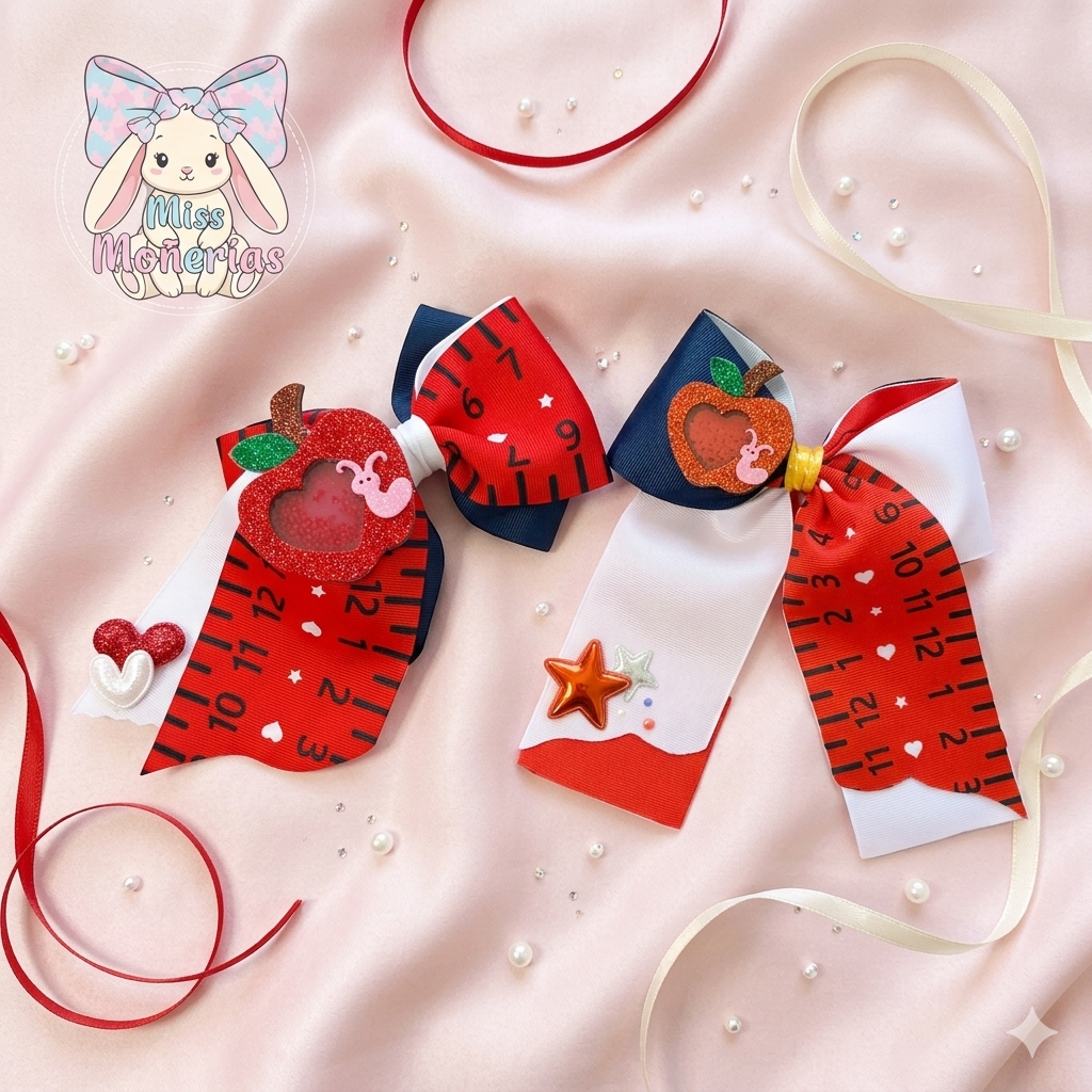 🎀✨ Coletero Escolar + Moño en Tendencia ✨🎀