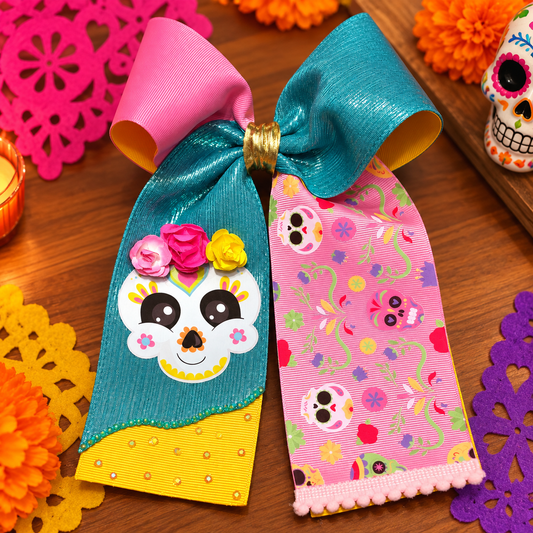 Moño Coletero Calaverita | Día de Muertos