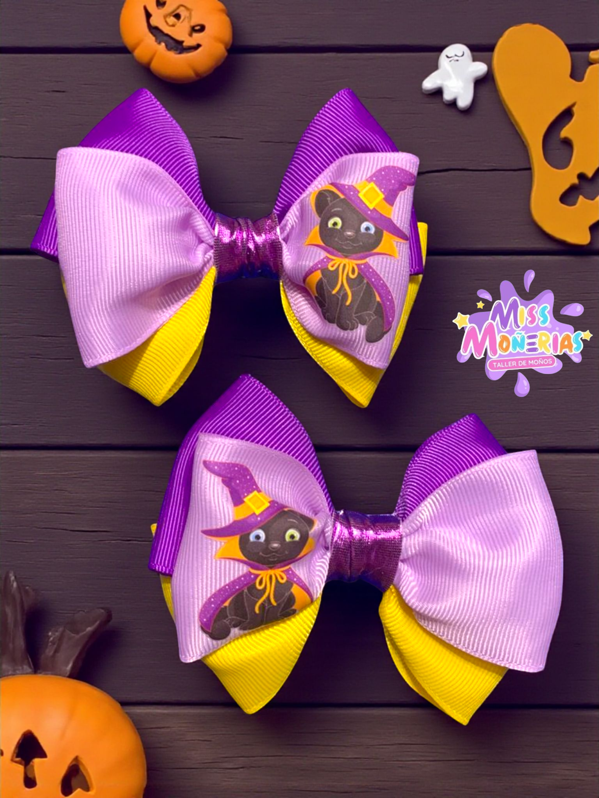 Moño Parcitos Witch Cat
