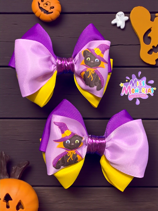 Moño Parcitos Witch Cat