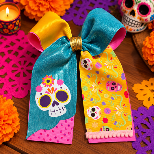 Moño Coletero Huesitos | Día de Muertos